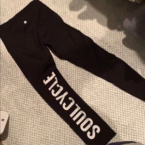 Lululemon X SoulCycle high rise Wunder under capri